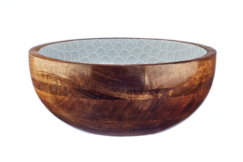 Saladier en bois de manguier PATTERN Ø30cm - Eclipse