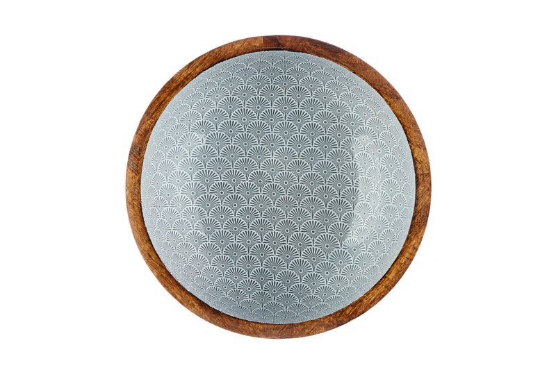 Saladier en bois de manguier PATTERN Ø30cm - Eclipse